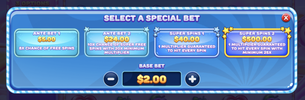 Bonus Buy Slot Special Bet
